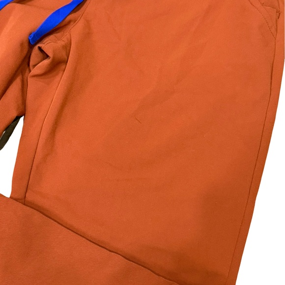 🧡 FIGS Zamora Jogger Scrub Pants Auburn Orange High Waisted Small Tall - Picture 8 of 16